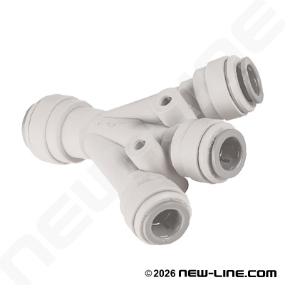 John Guest Polypro 3-Way Push-In Union