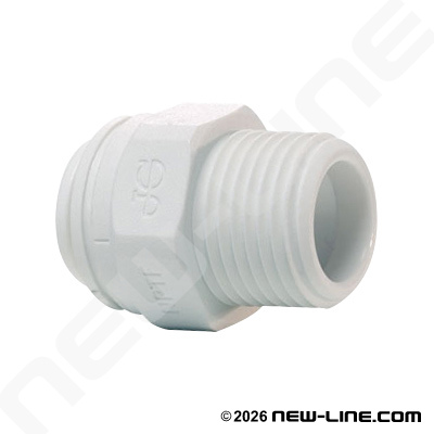 John Guest Polypro Tube x Male Thread Push-In Fitting