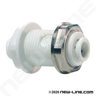 John Guest Polypro Push-In Bulkhead Union