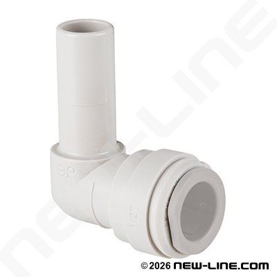 John Guest Polypro Stem x Tube OD 90° Elbow Push-In