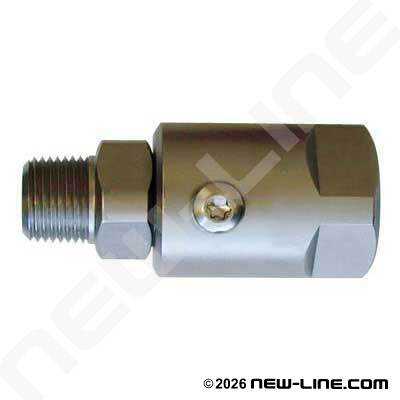 Male NPT Stem x Female NPT Straight Live Swivel