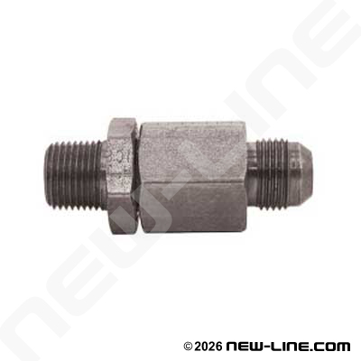 Male JIC Barrel x Male NPT Live Swivel
