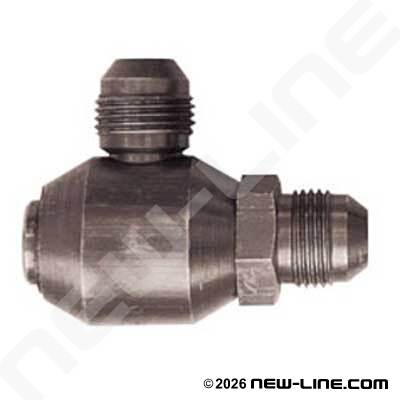 Male JIC x Male JIC 90° Live Swivel