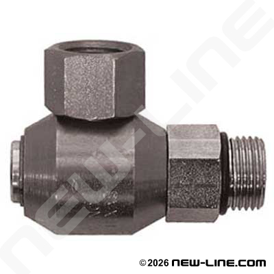 Male ORB Stem x Female NPT 90° Live Swivel