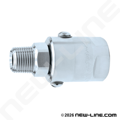 Heavy Duty Male NPT Barrel x Female NPT Straight Live Swivel