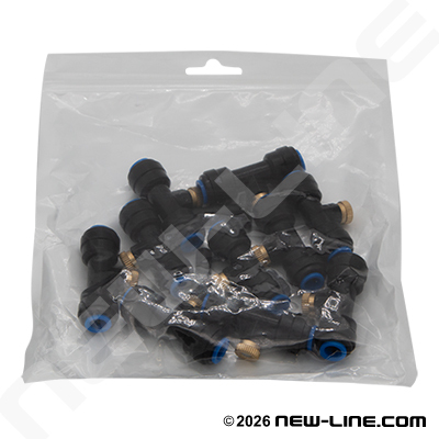 PTC Tube Union Run x Mist Sprayer Branch Outlet