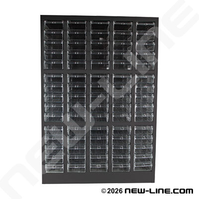 Flexstock Metal Cabinet w/ 75 Cabinets & Dividers