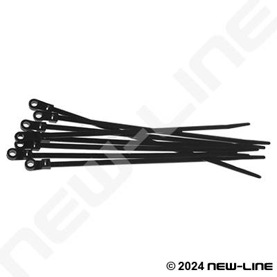Black intervisio Cable Ties 200 mm x 2.5 mm Nylon Universal Ties White/Black 100/200 Pieces Binders