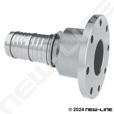 Stainless Swivel 150# Flange x Hose Barb