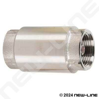 Stainless Steel Check Valve with Spring & Nut