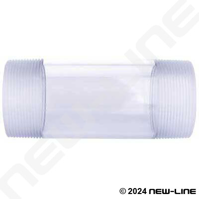 NPT Clear Polycarbonate Sight Glass