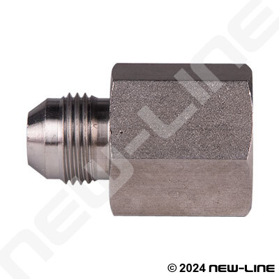 Stainless Steel Male JIC x Female NPT Straight Adapter