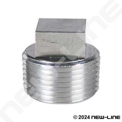 1/8"-2" BSPT NPT Male Carbon Steel End Plug With Square Head Hydraulic 