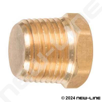 Brass Hex Head Plug (Solid)