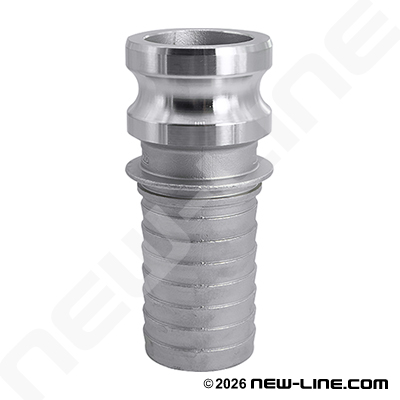 316 Stainless Part E Camlock - Hose Adapter
