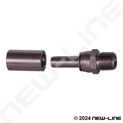 Electro-less Nickel Plated x Male NPT Live Swiv (For NL545)