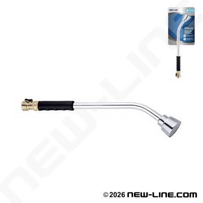 Metal Long Wand Shower Head With Shut-Off