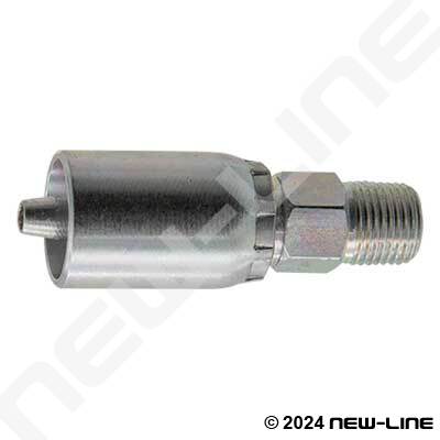 Crimp x Male NPT Steel (For Grease Hose)
