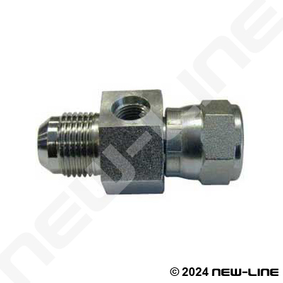 2502-08-06 Hydraulic Fitting 1/2" Male JIC X 3/8" NPT Female Pipe 90°  C5455 