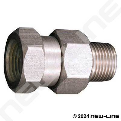 Stainless Steel FPT x MPT 5000 PSI In-Line Swivel