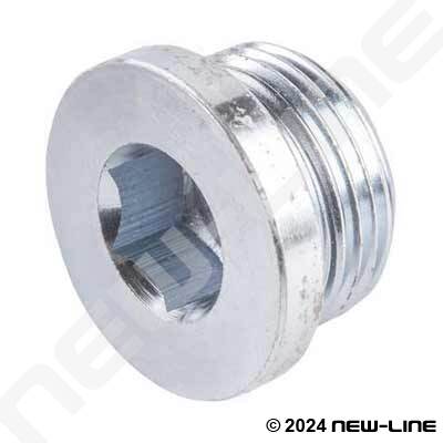 BSPT and NPT Threads Brass Internal Hex Male Blanking Plug with BSPP 