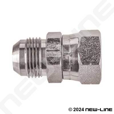 Stainless Male JIC x Female BSPP Straight Swivel Coupling