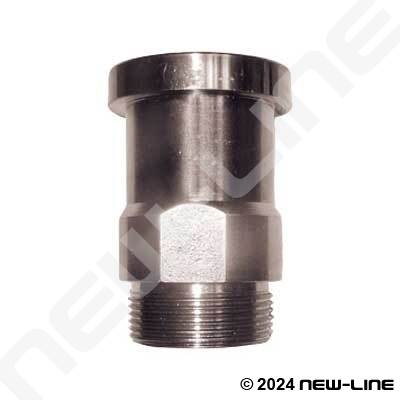 Male ORFS x C61 Flange Straight Adapter