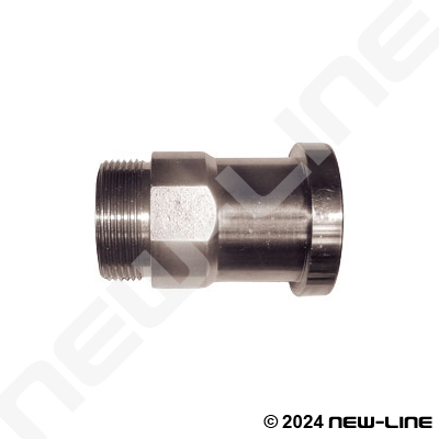Male ORFS x C62 Flange Straight Adapter