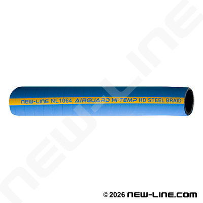 Blue AirGuard Hi-Temp Heavy Duty Steel Braid Air Hose