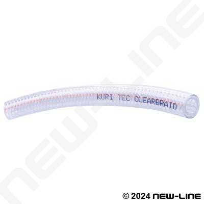 CLEAR REINFORCED PVC BRAIDED HOSE FOOD GRADE FUEL OIL WATER GASSES AIR 10MM 