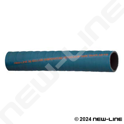Blue Rubber Corrugated Low Temp Transfer Hose 200 PSI