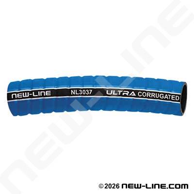 Blue Ultra Corrugated Arctic Petroleum Transfer Hose