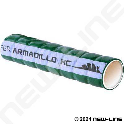 Green UHMWPE Chemical Transfer Hose Armadillo HC