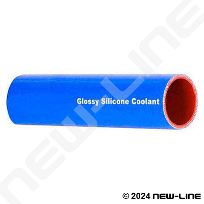 Glossy Blue Smooth SAE J20R1-A 3-Ply Silicone Coolant Hose