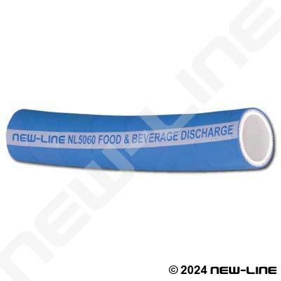Blue Food & Beverage Rubber Softwall Discharge-Nitrile Tube