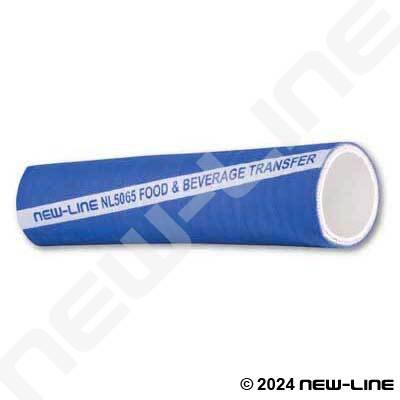 Blue Food & Beverage Rubber Hardwall Transfer - Nitrile Tube