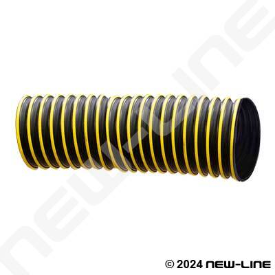 Black/Yellow TPR Rubber Ducting/External Wear Strip
