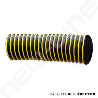 Black/Yellow TPR Rubber Ducting/External Wear Strip