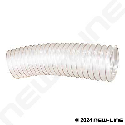 Clear Urethane Blower Ducting 0.035" Wall, Wire Helix