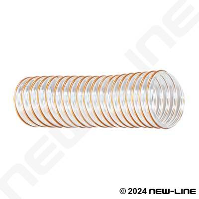Clear HD Urethane Blower Ducting 0.045" Wall, Wire Helix