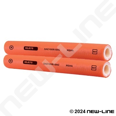 SAE100R18 Orange Non-Conductive Twinline - 3000 PSI