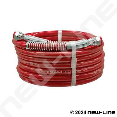 Red High Pressure Airless Paint Spray Hose 7300 PSI