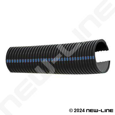 Black/Blue Stripe V2 Flame Resistant Polypropylene SplitLoom