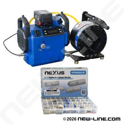 1" Portable Crimp Machine w/ Battery Pump & Tooling