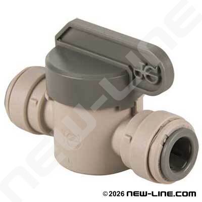 John Guest Tube x Tube Shut-Off Valve