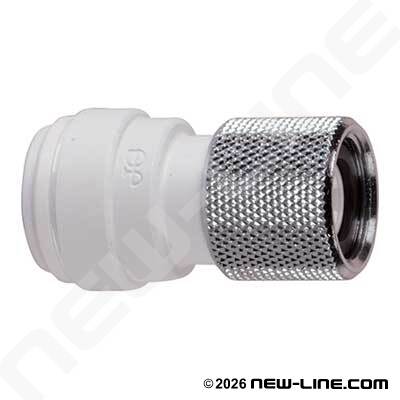 John Guest Tube x Faucet Knurled Metal Nut