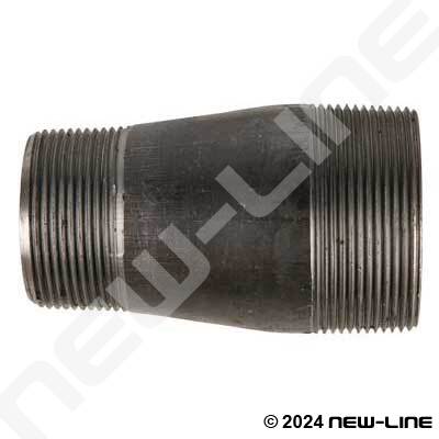 1/2'' D. Threaded Pre Cut Pipe Connectors Details about   Black Steel Nipple 10 Pack/Short 