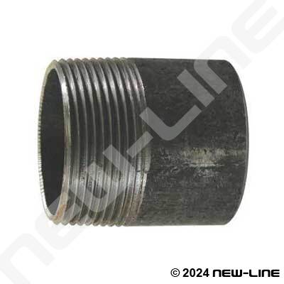 x 3-1/2" Black Steel Pipe Nipple NEW U.S.A MADE! LOT OF 5-1/8" I.D 