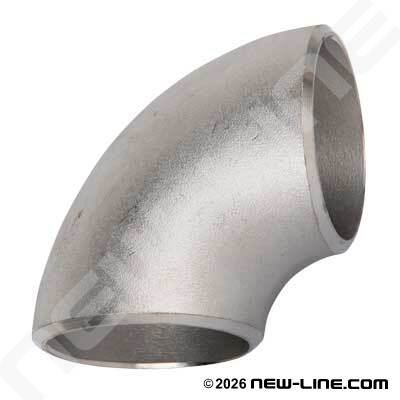 316 Stainless Sched 40 Short-Radius 90° Weld Elbow