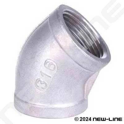 Stainless 45° Female Elbow
